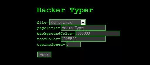 Hackertyper net