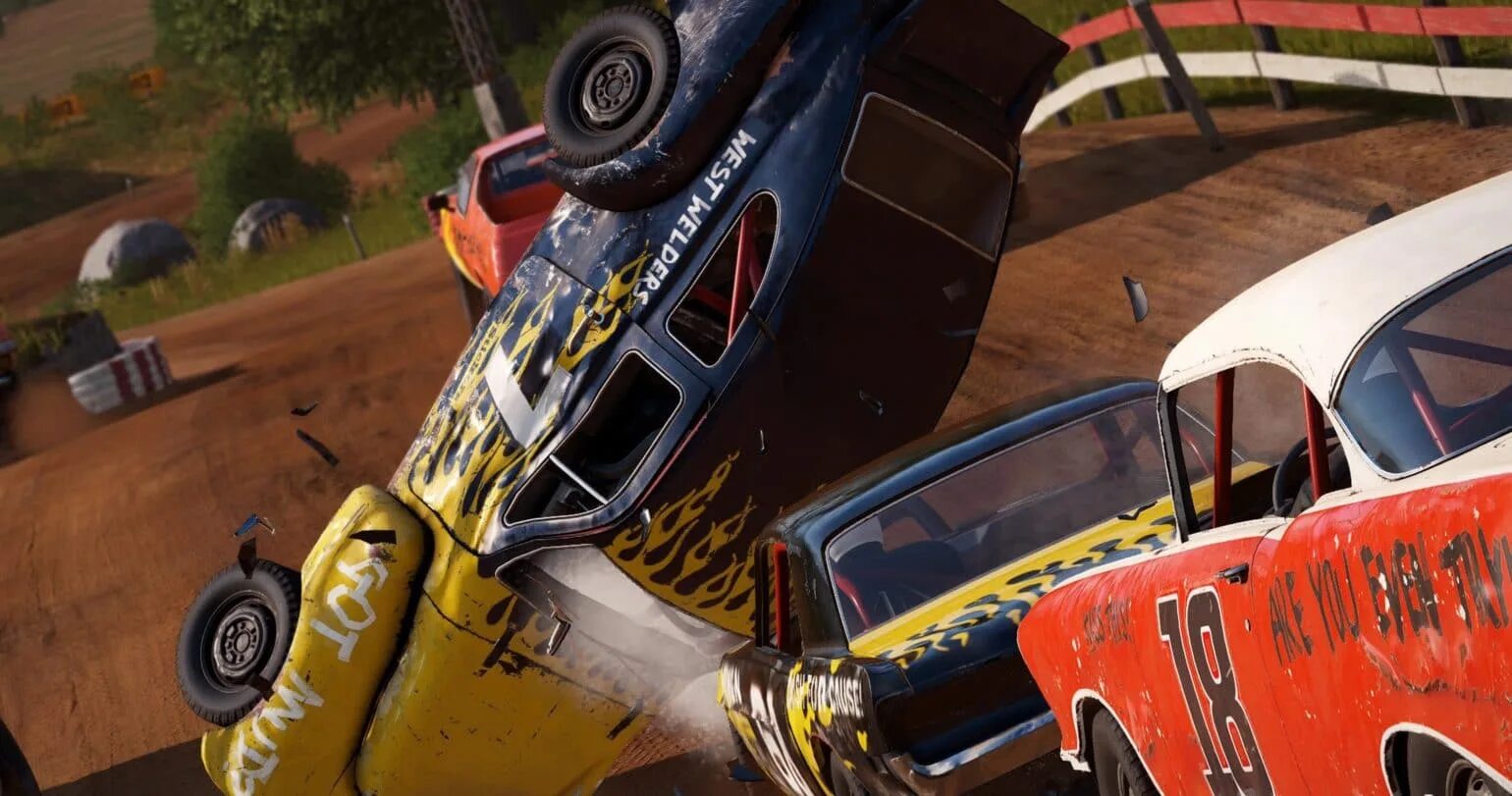 Wreckfest на андроид со встроенным кэшем. Wreckfest ps4 геймплей. wreckfest ps4 обложка. flatout 1 геймплей. wreckfest финал.
