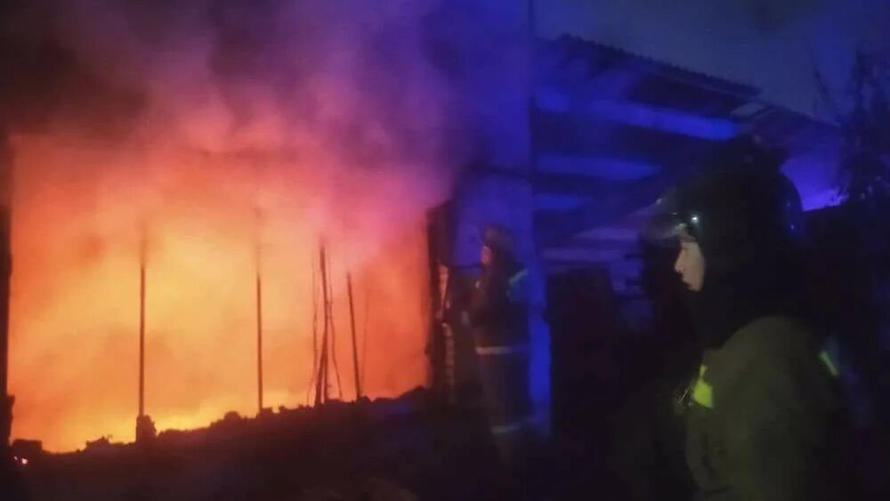 В результате пожара произошедшего