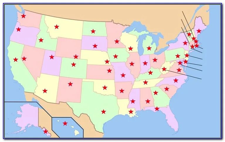 Us Map Quiz. Us States Quiz. Us Map States Quiz. USA Map Quiz. Usa states capitals