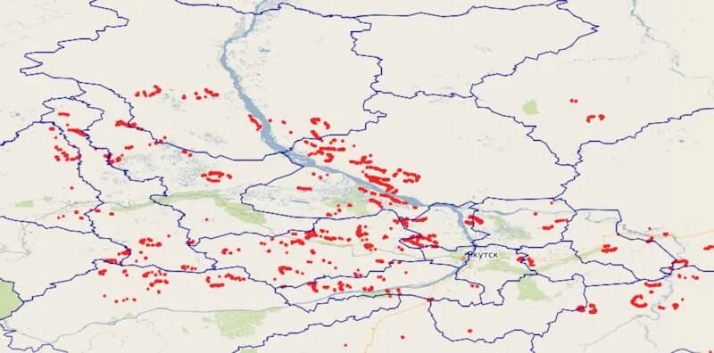 Пожары в Якутии 2021 на карте.