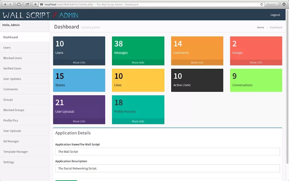 Php admin Panel. Админ скрипт. Social Network script. Admin Panel script. Roams script