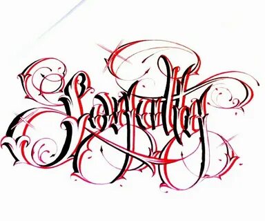 Name font style