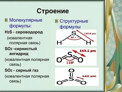 В сероводороде h2s химическая связь