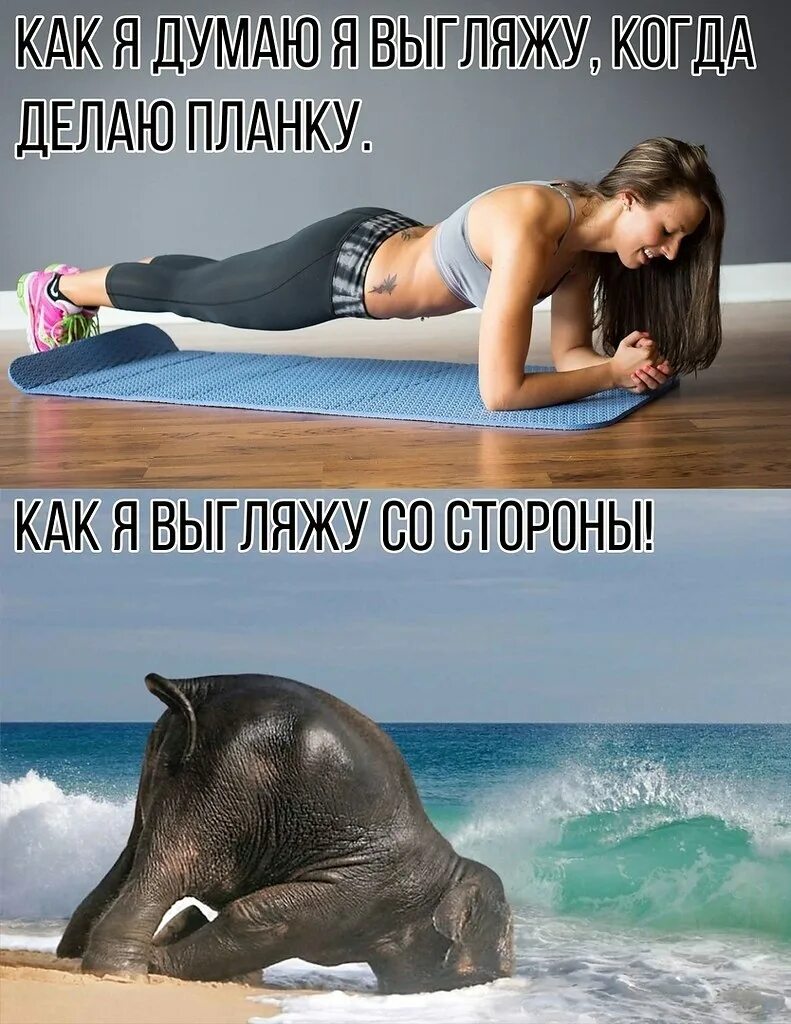 Утренняя зарядка. Зарядка прикольная. Планка прикол. Мемы про йогу. Вот это упражнение делай.