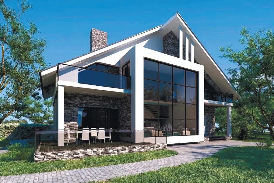 красивый дом из бруса. двухэтажный домик. деревянный дом. дом из клееного бруса хонка. проекты коттеджей.