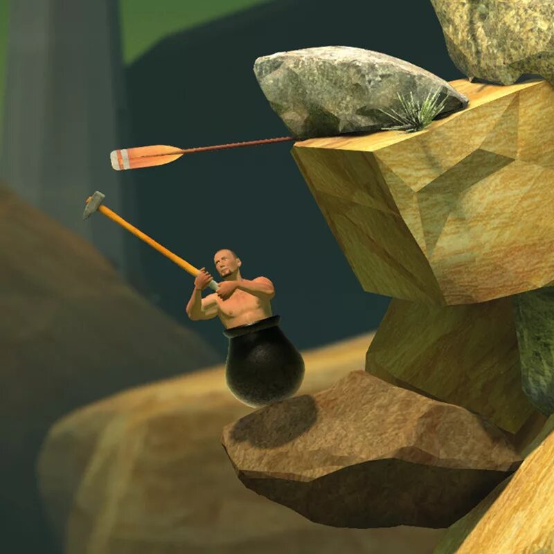 Getting over it спидран. Игра геттинг овер. Bennett Foddy игры. Getting over it with Bennett Foddy. Игра getting over it with Bennett Foddy.