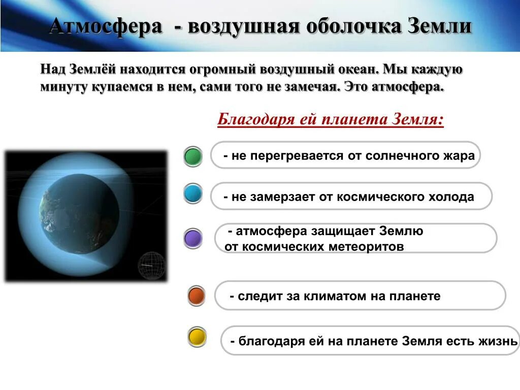 Какое из утверждений верно воздушная оболочка