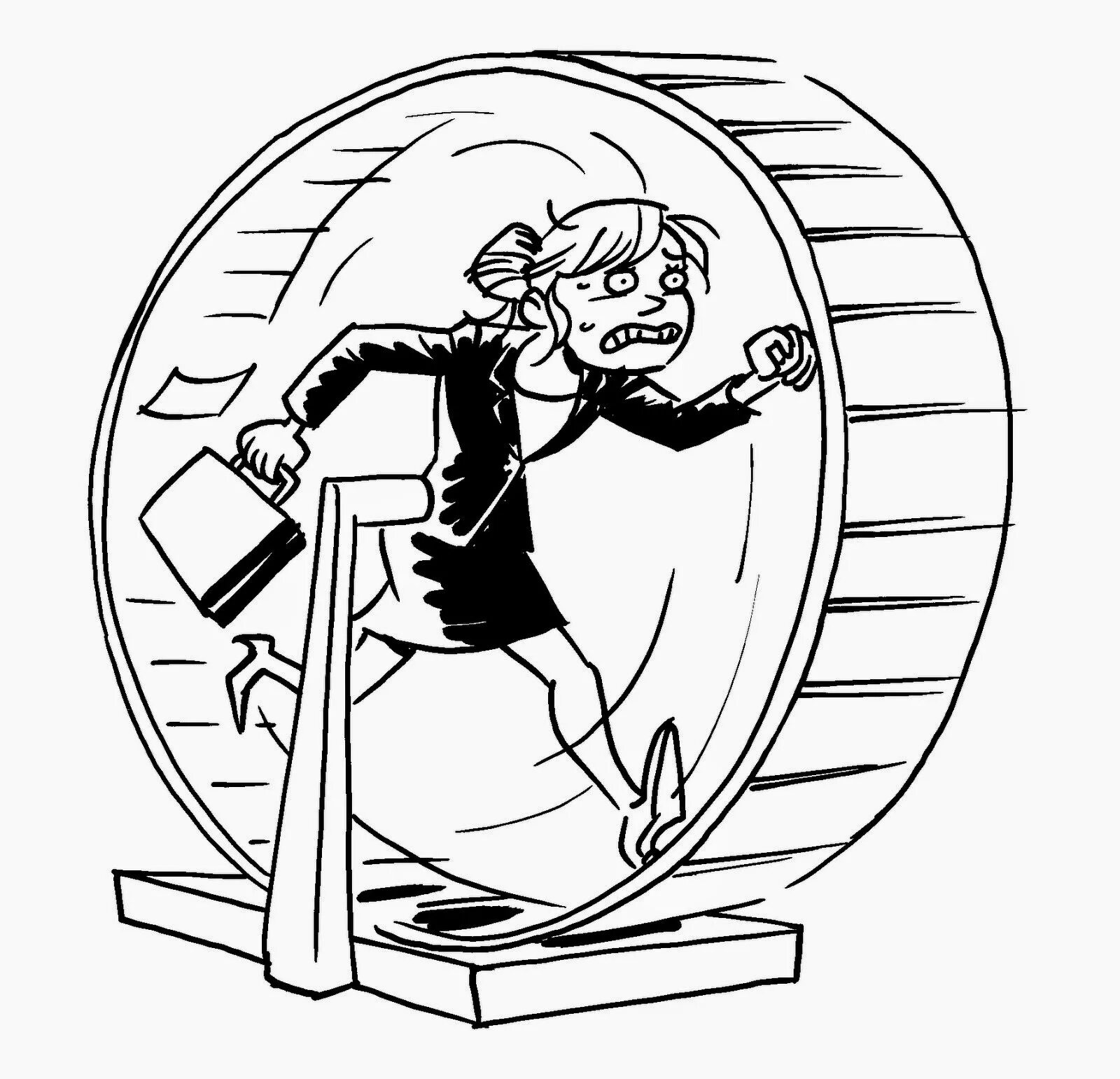 Человек бежит в колесе. Иллюстратор марсель марльер. Крутятийща человек. Девочка подметает пол. Уборка иллюстрация.