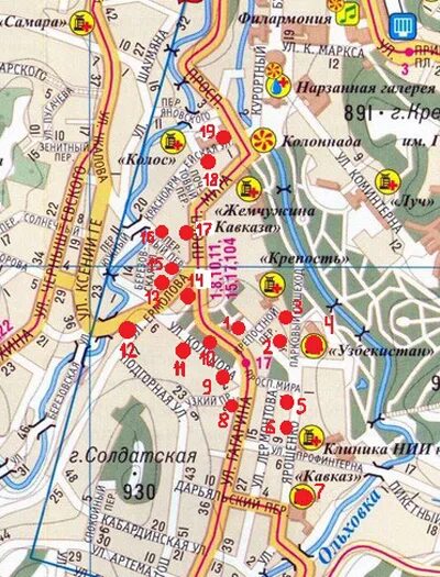 Карта дорог кисловодска. Санатории г. Кисловодск на карте. Карта Кисловодска с достопримечательностями. Кисловодск карта города с улицами. Карта города Кисловодска с улицами и домами.