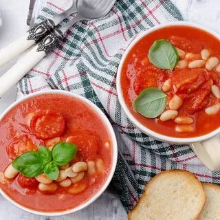 Томатный суп с картошкой