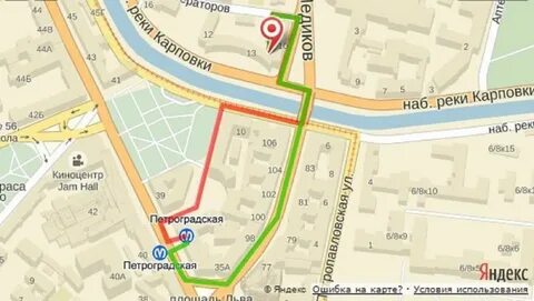 Набережная 10 на карте
