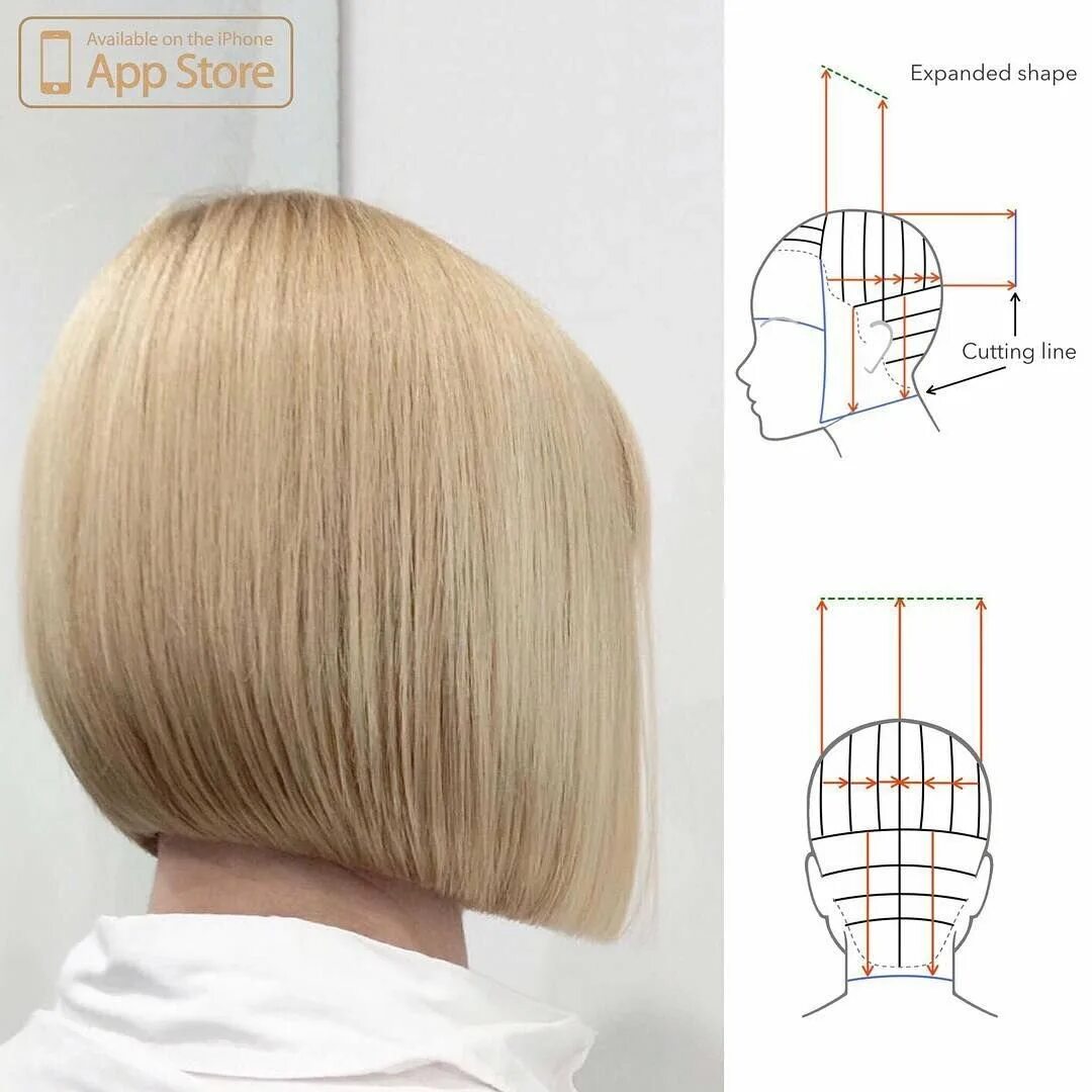 Техника стрижки градуированного Боб каре. Стрижка Боб каре градуированное технология. Схема стрижки Боб каре градуированное. Градуированное каре на короткие волосы техника стрижки. Как стричь удлиненную