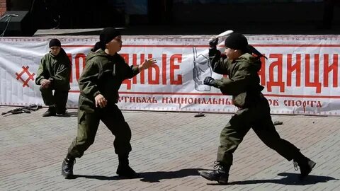 Выступление рукопашного боя