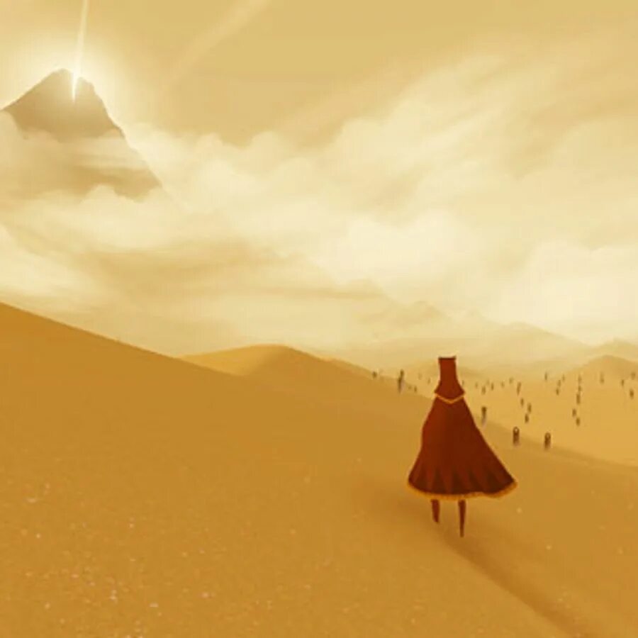 Thatgamecompany. Journey игра. Игра путешествие ps4. Journey игра ps3. Пустыня из игры Джорни.