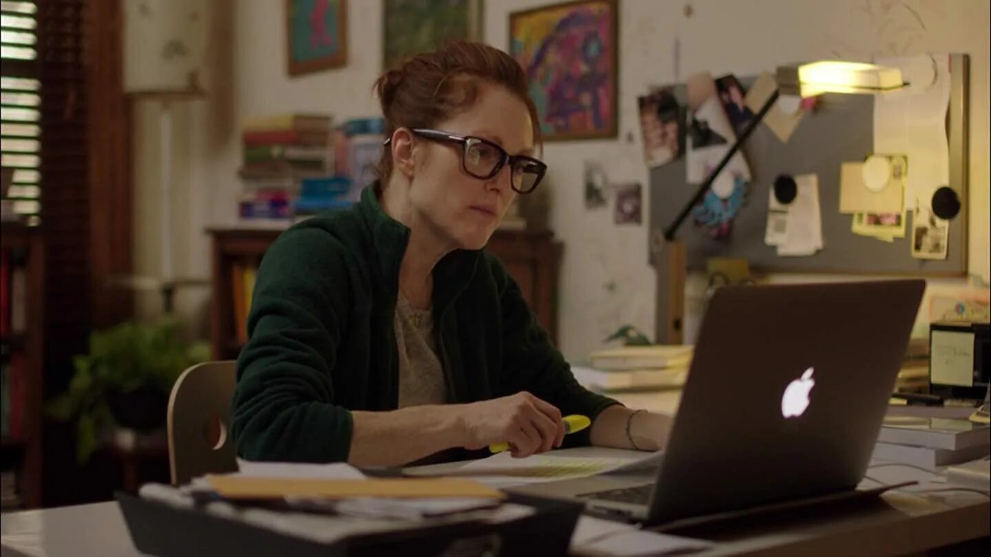 Alice is a student. Still Alice, 2014.