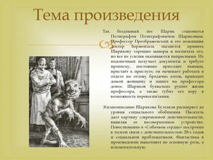 Шариков герой произведения
