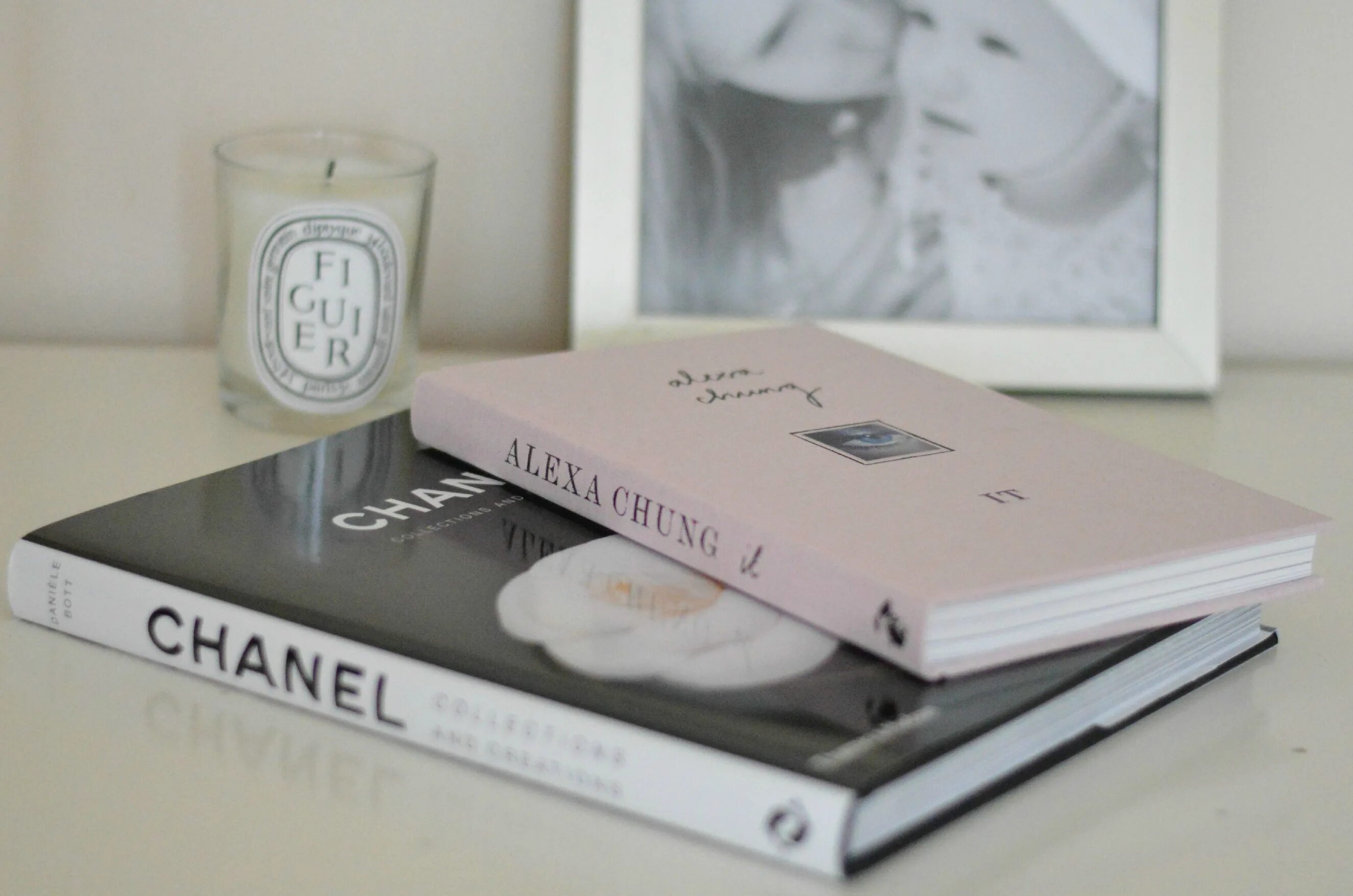 There some books on the table