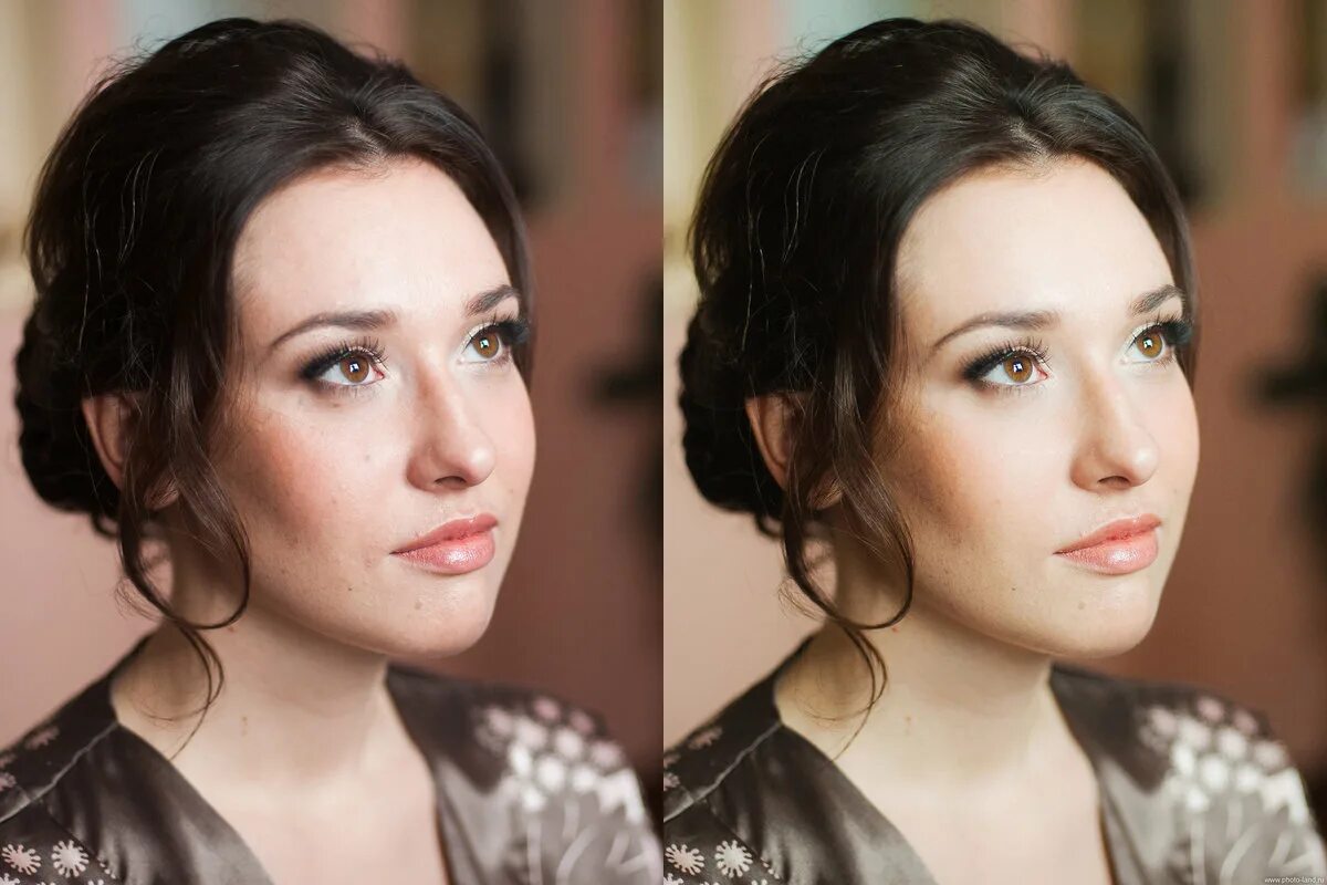 Почему фоток по 2. Портретная ретушь. Ретушь до и после. Ретушь фото до и после. Цветокоррекция лица.
