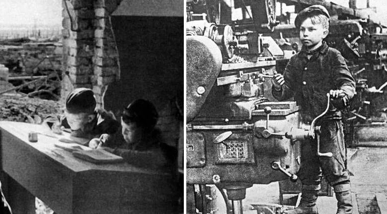 Дети работавшие во время войны. Дети на заводах во время Великой Отечественной войны.