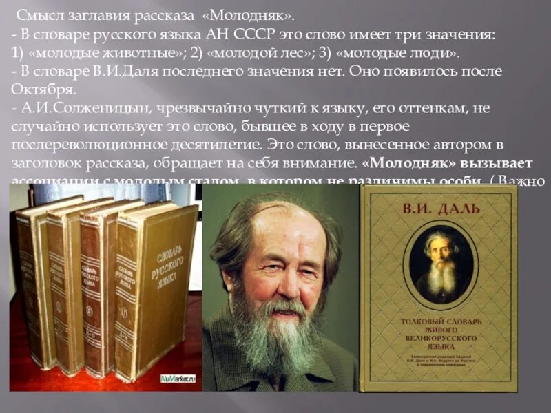 Какова основа содержания рассказа а и солженицына. Русский словарь языкового расширения солженицына. солженицын молодой. солженицын двучастные рассказы.