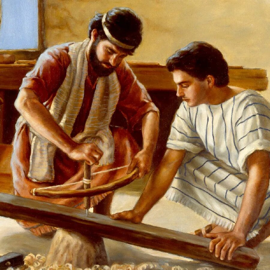 Иосиф христос. Иисус Христос плотник. Иосиф плотник. Иосиф плотник из Назарета. Иосиф плотник отец Иисуса.