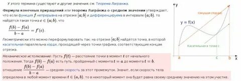 Конечные приращения