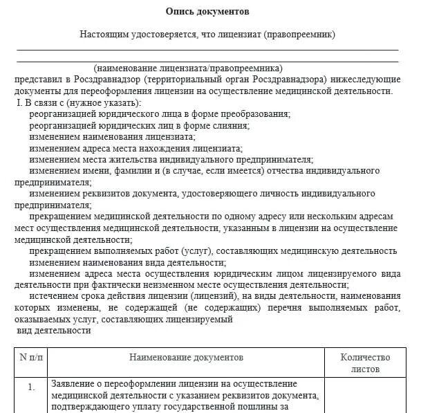 Опись документов для лицензии МЧС. Опись документов на ипотеку. Перечень документов медицинской роты. Опись документов лицензия устав. Перечень документов общества