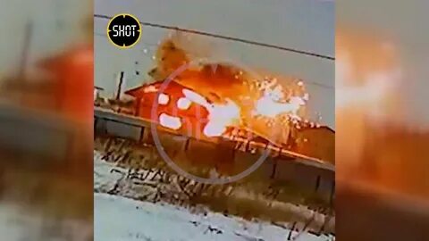 Видеозапись взрыва гремучего газа