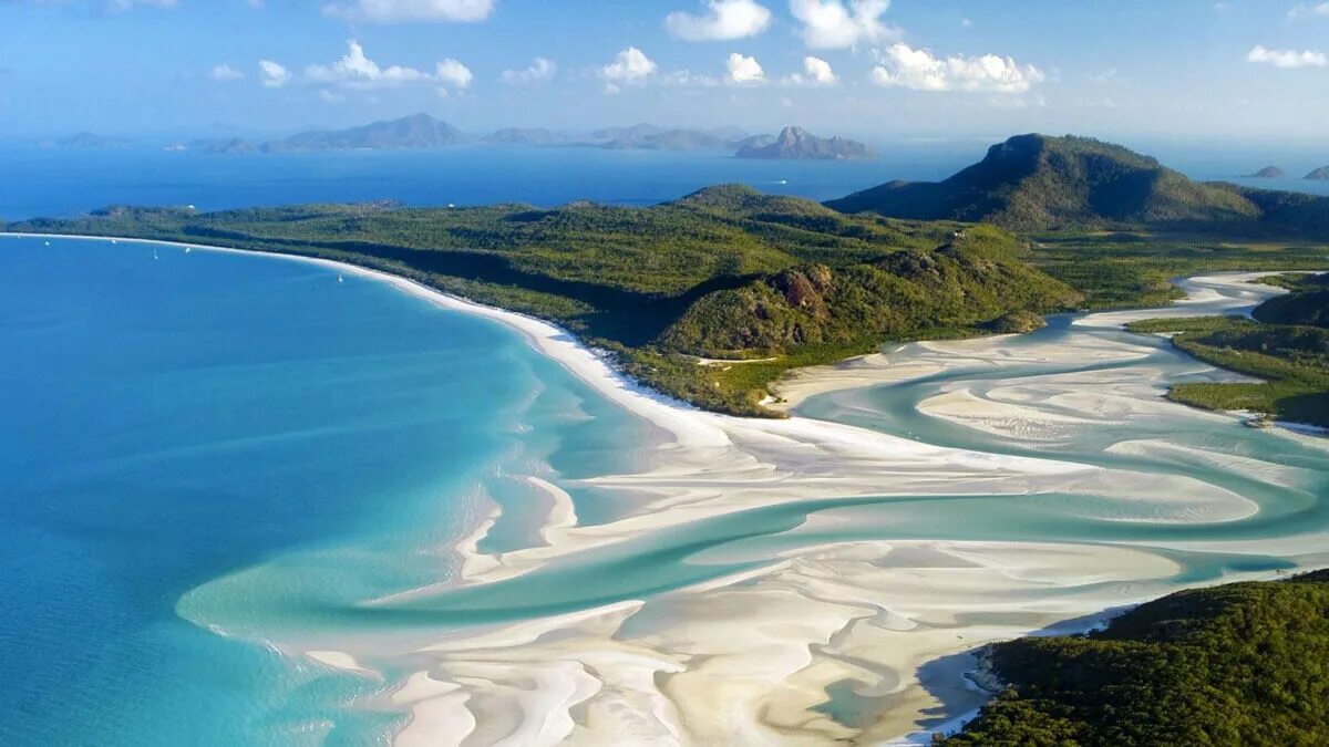 Остров в австралии новая. Whitehaven Beach Австралия. Пляж уайтхэвен Австралия. Уайтхейвен Beach - Австралия. Уайтхэвен-Бич, Уитсанди, Австралия.