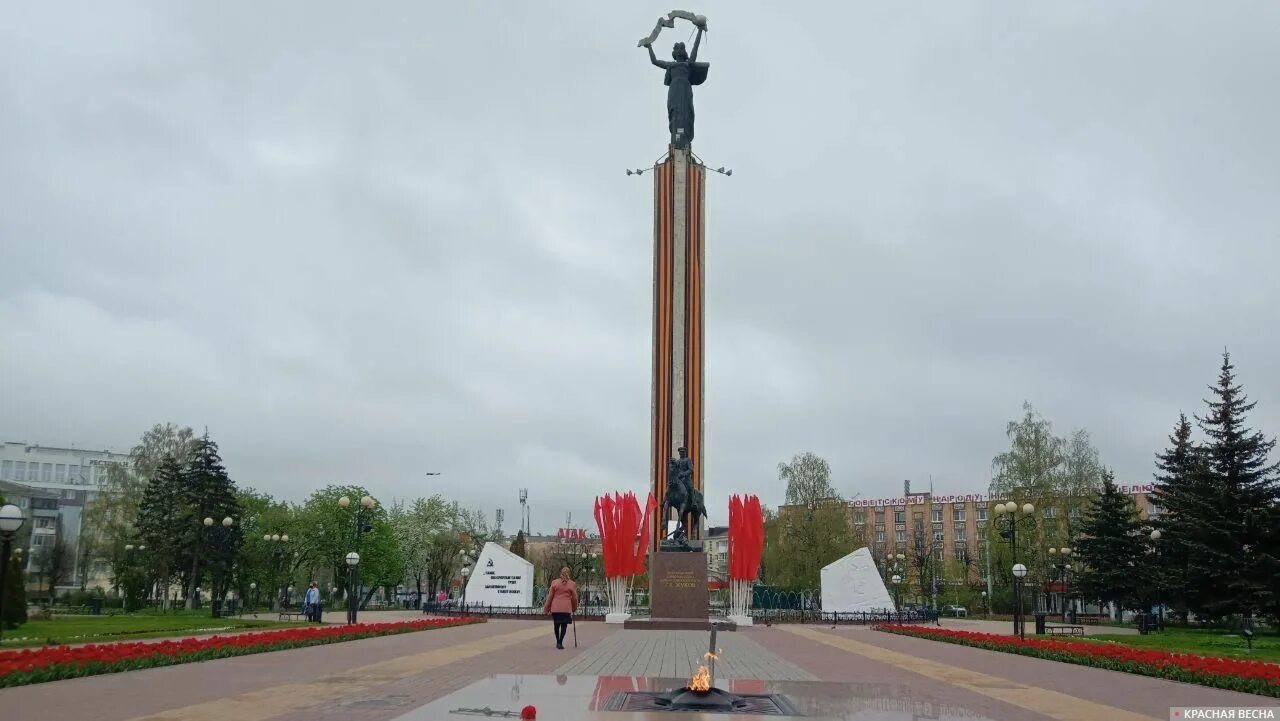 Калуга, монумент Победы. Площадь Победы. Информация о достопримечательности, фот