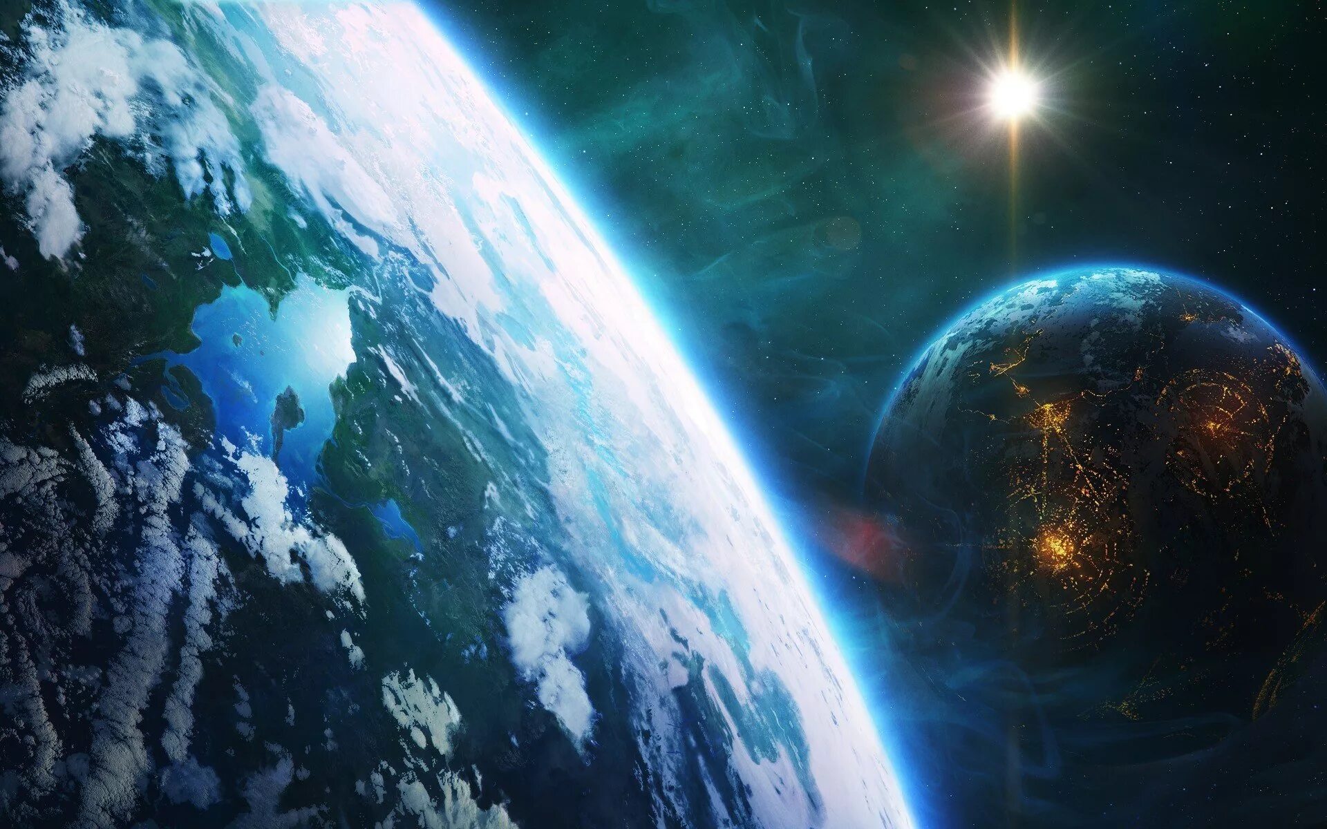 Технопланета. Космос планеты. Красивые планеты. О земле и космосе. Вид земли из космоса.