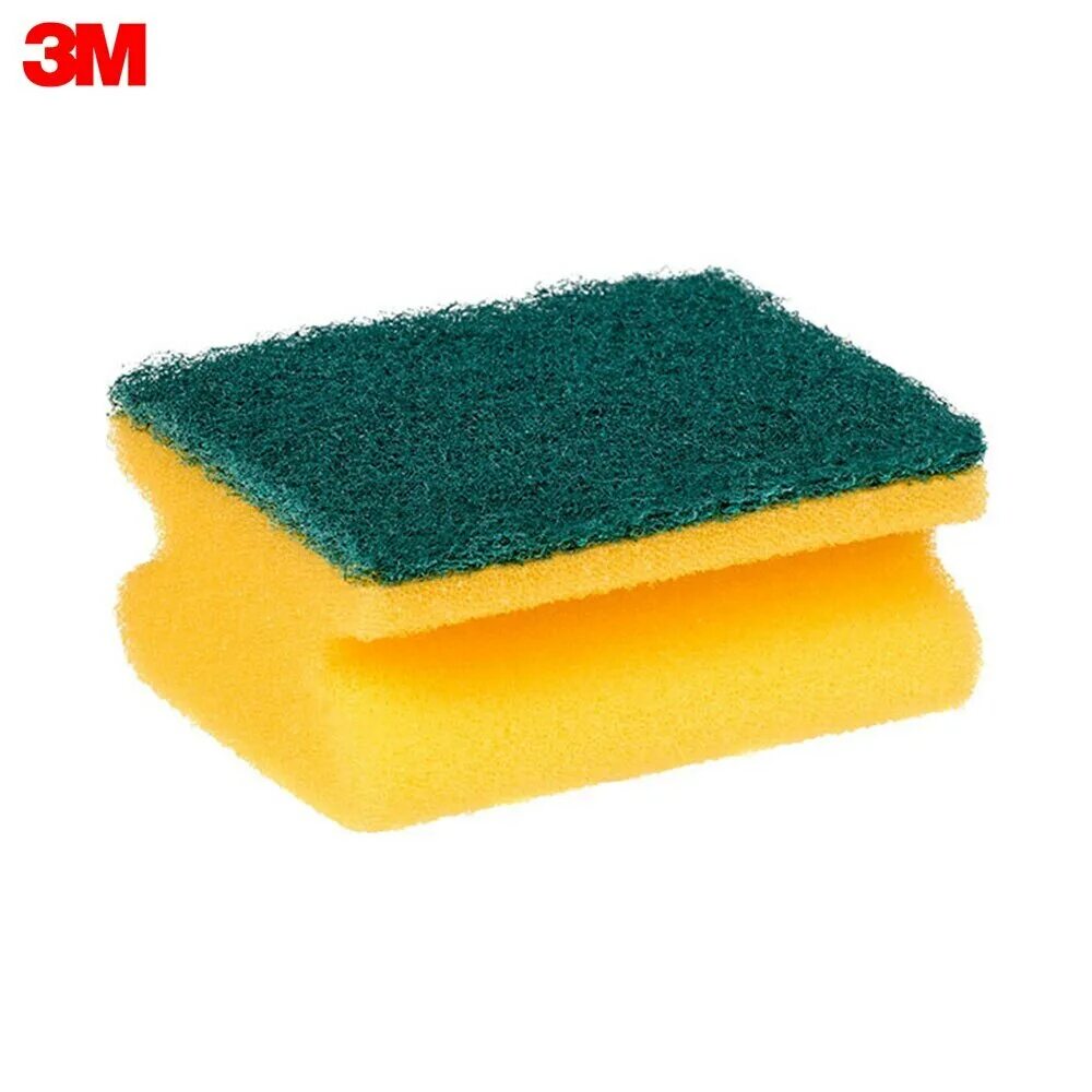 Scotch Brite 3m губка. S-B губка формованная интенсив 4шт70х90. Губка для посуды рельеф, 93х63х33мм, 3 шт, Lux.