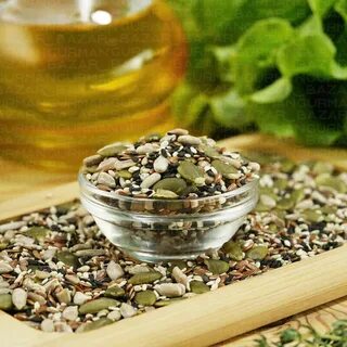 Семя льна кунжута тыквы