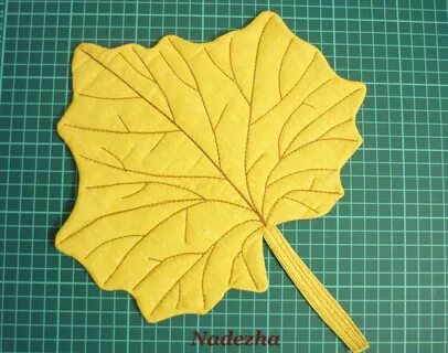 Листики из ткани