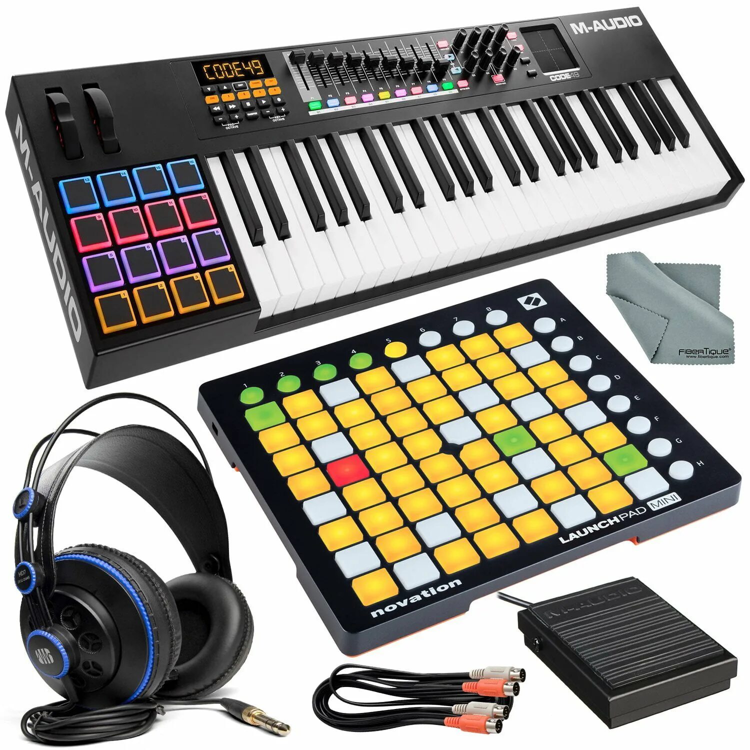 Миди клавиатура ableton. M-audio code 49. клавиатура в аблетон. лаунчпад на клавиатуре. midi controller with faders and encoders.