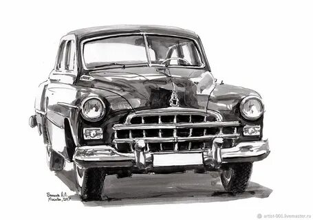 Рисунок машины газ