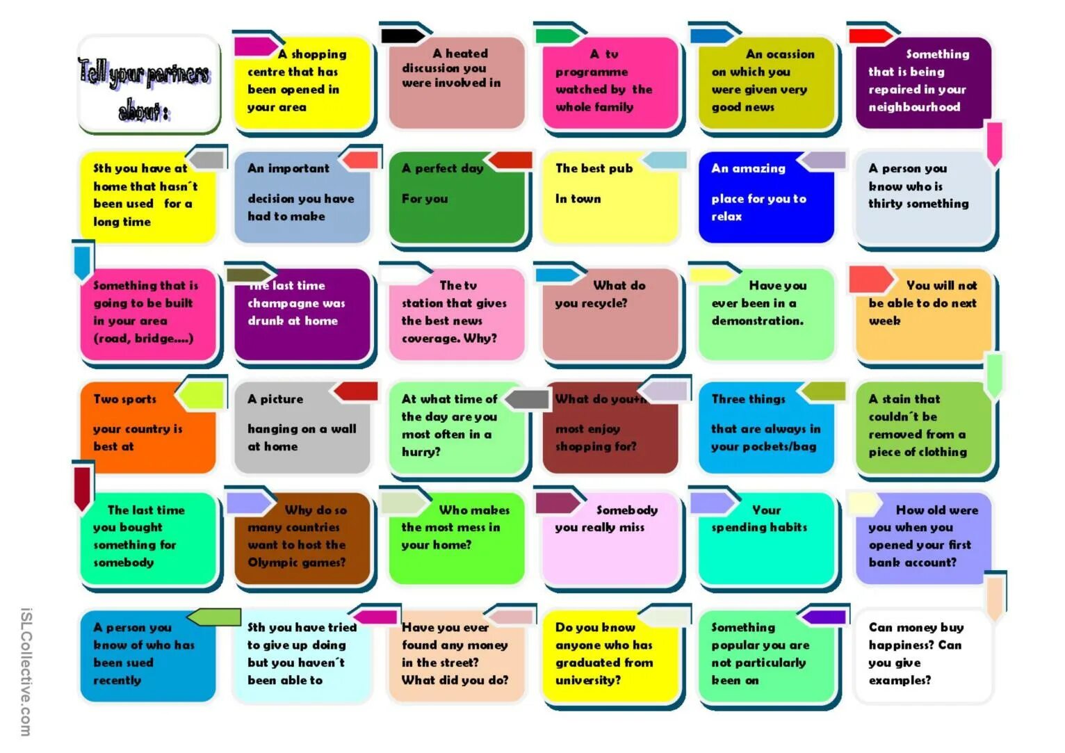 Speak box. English games for students. questions for discussion for kids. speaking activities. english games for pupils.