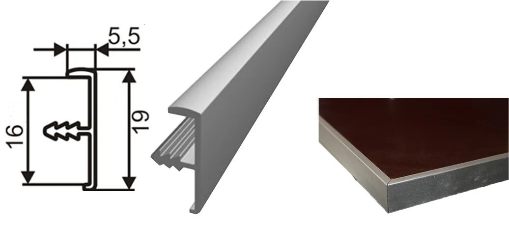 алюминиевый профиль п образный 16мм. профиль алюминиевый врезной 16мм. профиль кромочный хром. ручка-профиль l-образный черный матовый l=3500 gtv арт. профиль gola firmax l-образный для нижних баз l=4200mm, алюминий черный.