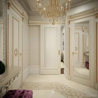 Классическая светлая прихожая