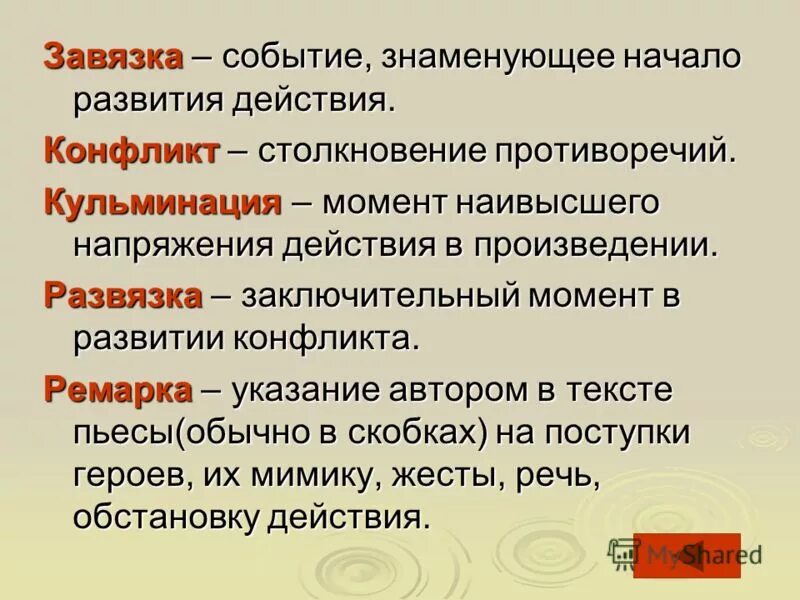 В каких эпизодах рассказа начинает звучать. Завязка. Завязка это в литературе. Завязка развязка. Развязка это в литературе.