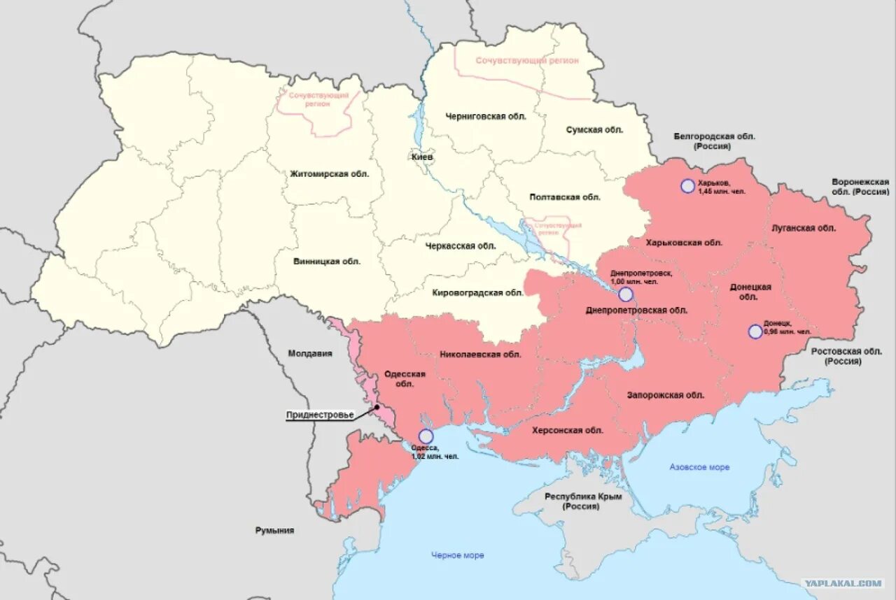 Какие города входят в киев. Донбасс на карте Украины. Территория Новороссии 2022. Карта Украина Донбас Россия. Территория Новороссии 2021.