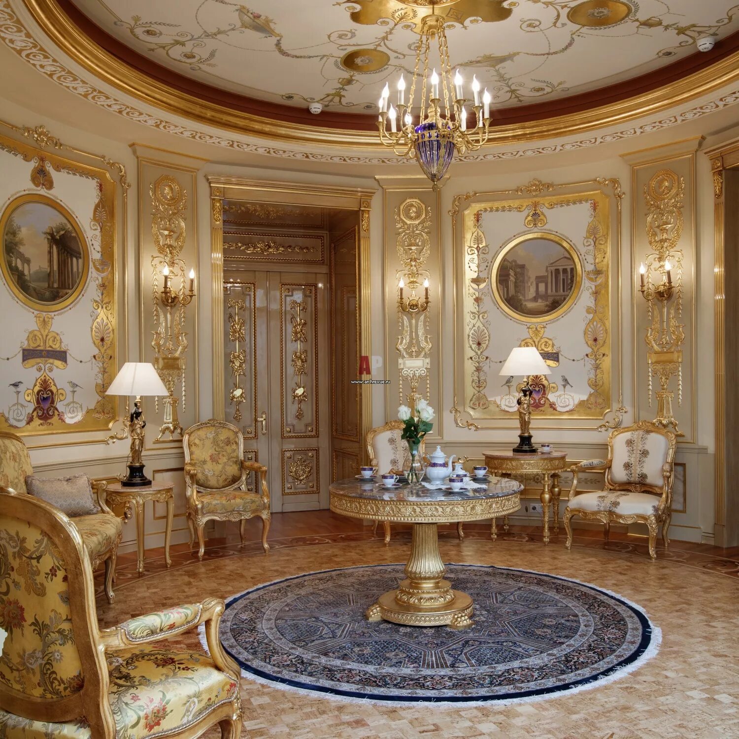 Гостиная Версаче Барокко. Стиль Барокко рококо Ампир. Стиль Барокко рококо Ампир дворец. Дворец Luxury Antonovich.