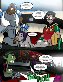 star lover, beast boy, cyborg (dc), dick grayson, raven, robin (dc), starfi...