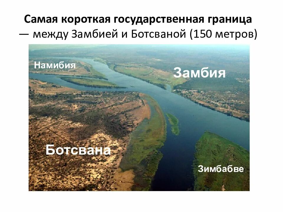 Самая короткая граница