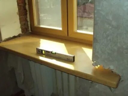 Установка деревянных подоконников откосов пластиковые окна