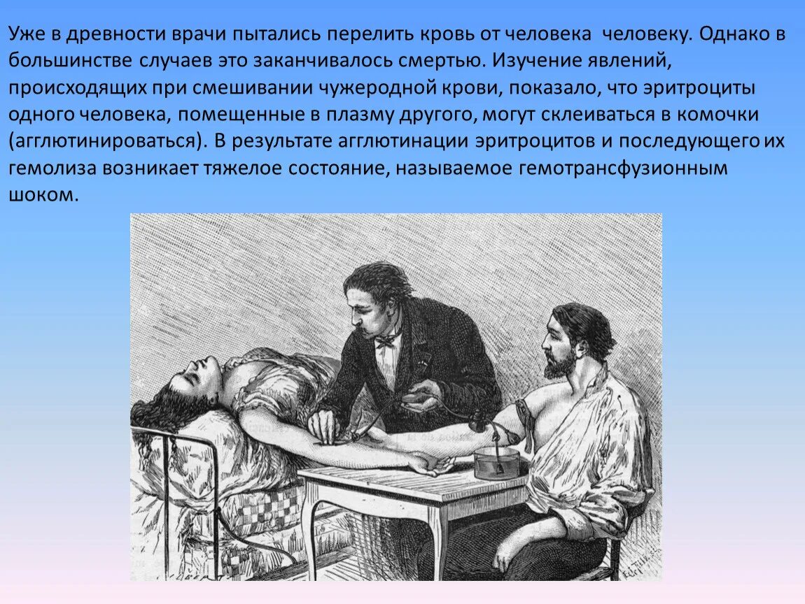 Как называется последний врач. Переливание крови в древности. как в старину называли врачей.