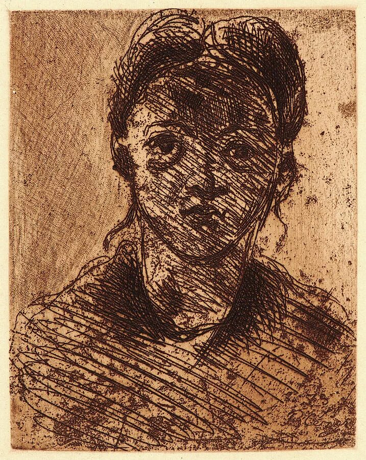 Портрет записки сумасшедшего. Портрет воллара cezanne. картина голова. офорт голова. офорт сезанн.