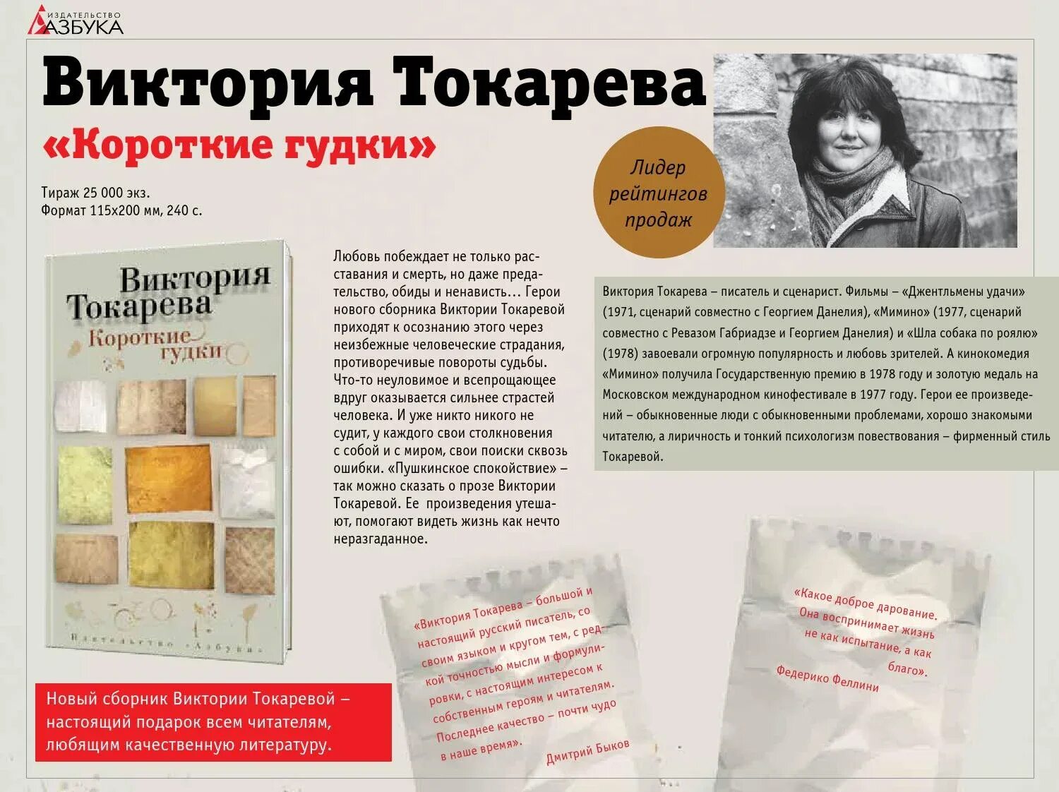 Книжная выставка Виктории Токаревой.