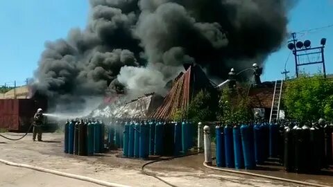 Пожары газовых баллонов